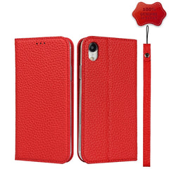 Litchi Texture Horizontal Flip Top Layer Cowhide Leather Case with Holder & Card Slots & Wallet & Strap & Wire Winder, For iPhone X / XS, For iPhone XR, For iPhone XS Max