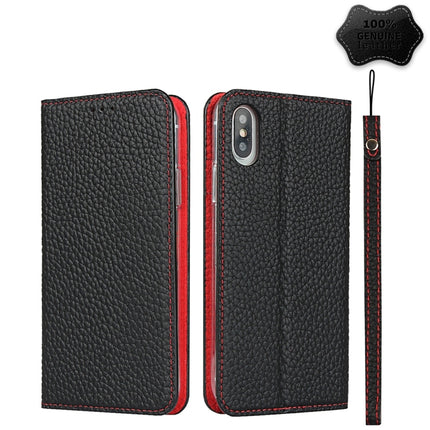 Litchi Texture Horizontal Flip Top Layer Cowhide Leather Case with Holder & Card Slots & Wallet & Strap & Wire Winder, For iPhone 6 & 6s, For iPhone 6 Plus & 6s Plus, For iPhone XR, For iPhone XS Max
