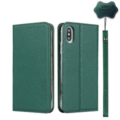 Litchi Texture Horizontal Flip Top Layer Cowhide Leather Case with Holder & Card Slots & Wallet & Strap & Wire Winder, For iPhone X / XS, For iPhone XR, For iPhone XS Max