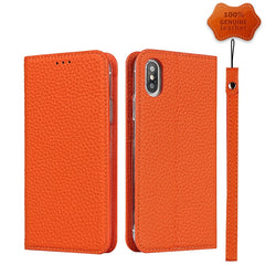 Litchi Texture Horizontal Flip Top Layer Cowhide Leather Case with Holder & Card Slots & Wallet & Strap & Wire Winder, For iPhone X / XS, For iPhone XR, For iPhone XS Max