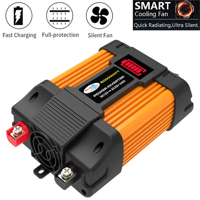 Little Wasp 12V to 220V 4000W Car Power Inverter with LED Display & Dual USB