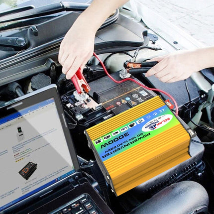 Tang I Generation 12V to 220V 3000W Intelligent Car Power Inverter with Dual USB, 12V to 220V