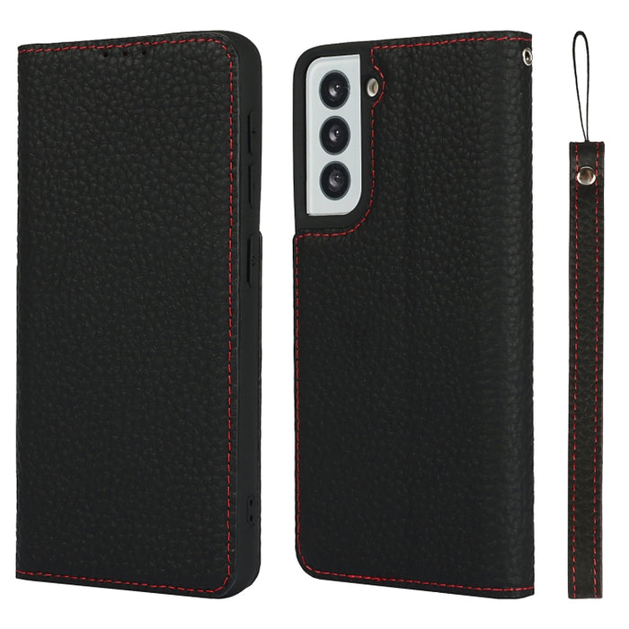 Litchi Texture Horizontal Flip Top Layer Cowhide Leather Case with Holder & Card Slots & Wallet & Strap & Wire Winder, For Samsung Galaxy S21 5G, For Samsung Galaxy S20, For Samsung Galaxy S20 Plus, For Samsung Galaxy S20 Ultra