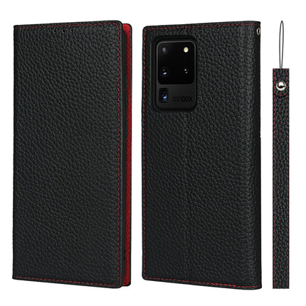 Litchi Texture Horizontal Flip Top Layer Cowhide Leather Case with Holder & Card Slots & Wallet & Strap & Wire Winder, For Samsung Galaxy S21 5G, For Samsung Galaxy S20, For Samsung Galaxy S20 Plus, For Samsung Galaxy S20 Ultra