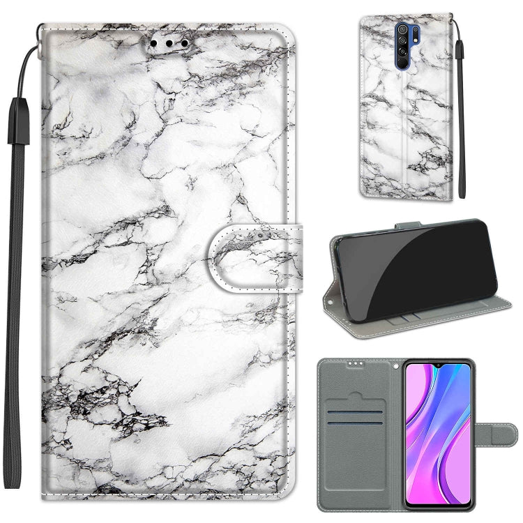 Voltage Coloured Drawing Magnetic Clasp Horizontal Flip PU Leather Case with Holder & Card Slots, For Xiaomi Redmi 9