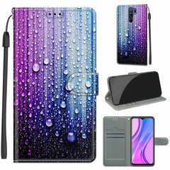 Voltage Coloured Drawing Magnetic Clasp Horizontal Flip PU Leather Case with Holder & Card Slots, For Xiaomi Redmi 9