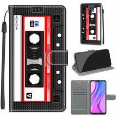 Voltage Coloured Drawing Magnetic Clasp Horizontal Flip PU Leather Case with Holder & Card Slots, For Xiaomi Redmi 9