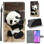 For Xiaomi Redmi 9 / C18 Wood Board Panda