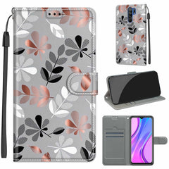 Voltage Coloured Drawing Magnetic Clasp Horizontal Flip PU Leather Case with Holder & Card Slots, For Xiaomi Redmi 9