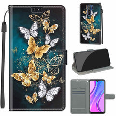 Voltage Coloured Drawing Magnetic Clasp Horizontal Flip PU Leather Case with Holder & Card Slots, For Xiaomi Redmi 9