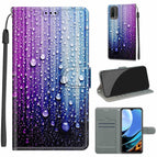 For Xiaomi Redmi 9 Power/Note 9 4G / C05 Purple Blue Water Drops