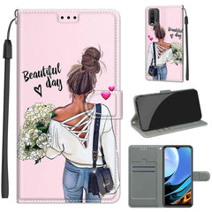 Voltage Coloured Drawing Magnetic Clasp Horizontal Flip PU Leather Case with Holder & Card Slots, For Xiaomi Redmi 9 Power/Note 9 4G