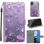 For Xiaomi Redmi 9 Power/Note 9 4G / C16 Water Drop Six Petal Flower