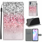 For Xiaomi Redmi 9A / C13 Silver Pink Glitter