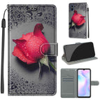 For Xiaomi Redmi 9A / C14 Black Water Drop Rose