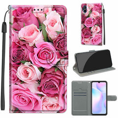 Voltage Coloured Drawing Magnetic Clasp Horizontal Flip PU Leather Case with Holder & Card Slots, For Xiaomi Redmi 9A