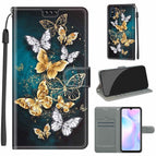 For Xiaomi Redmi 9A / C20 Gold Silver Flying Butterflies