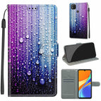 For Xiaomi Redmi 9C / C05 Purple Blue Water Drops