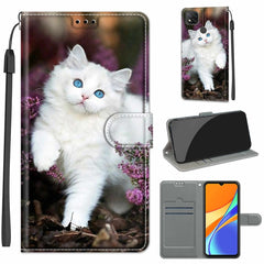 Voltage Coloured Drawing Magnetic Clasp Horizontal Flip PU Leather Case with Holder & Card Slots, For Xiaomi Redmi 9C