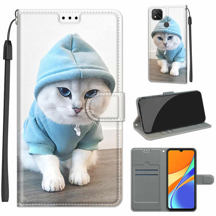 Voltage Coloured Drawing Magnetic Clasp Horizontal Flip PU Leather Case with Holder & Card Slots, For Xiaomi Redmi 9C