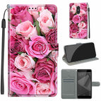 For Xiaomi Redmi Note 4X / C17 Green Leaf Pink Rose