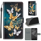 For Xiaomi Redmi Note 4X / C20 Gold Silver Flying Butterflies