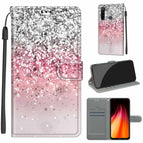 For Xiaomi Redmi Note 8 / C13 Silver Pink Glitter