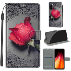 Voltage Coloured Drawing Magnetic Clasp Horizontal Flip PU Leather Case with Holder & Card Slots, For Xiaomi Redmi Note 8