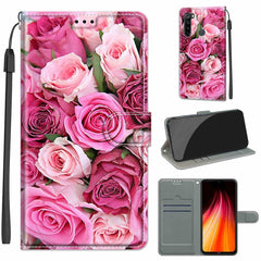 Voltage Coloured Drawing Magnetic Clasp Horizontal Flip PU Leather Case with Holder & Card Slots, For Xiaomi Redmi Note 8