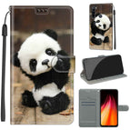 For Xiaomi Redmi Note 8 / C18 Wood Board Panda