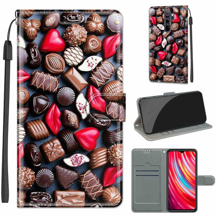 Voltage Coloured Drawing Magnetic Clasp Horizontal Flip PU Leather Case with Holder & Card Slots, For Xiaomi Redmi Note 8 Pro