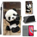 For Xiaomi Redmi Note 8 Pro / C18 Wood Board Panda
