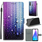 For Xiaomi Redmi Note 8T / C05 Purple Blue Water Drops