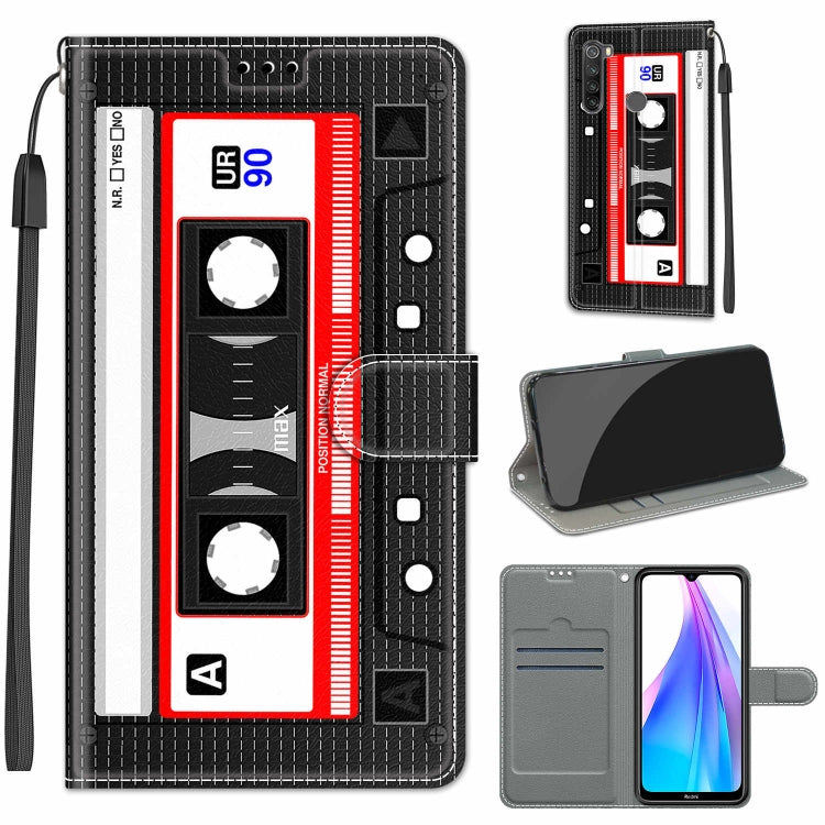 Voltage Coloured Drawing Magnetic Clasp Horizontal Flip PU Leather Case with Holder & Card Slots
