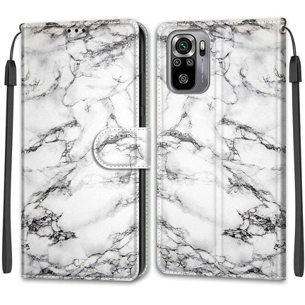 Voltage Coloured Drawing Magnetic Clasp Horizontal Flip PU Leather Case with Holder & Card Slots, For Xiaomi Redmi Note 10 4G/Note 10S