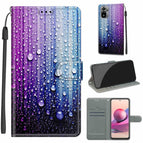For Xiaomi Redmi Note 10 4G/Note 10S / C05 Purple Blue Water Drops