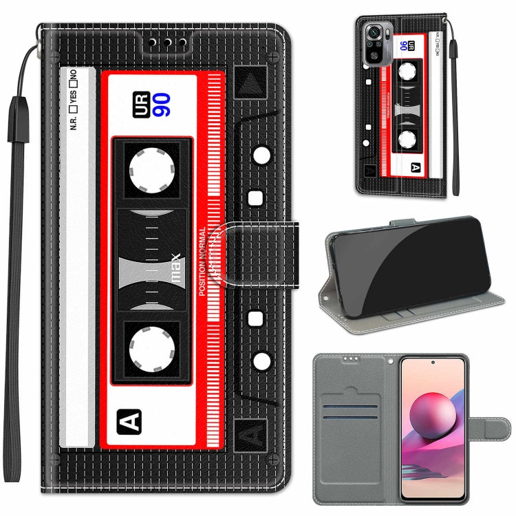 Voltage Coloured Drawing Magnetic Clasp Horizontal Flip PU Leather Case with Holder & Card Slots