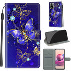 For Xiaomi Redmi Note 10 4G/Note 10S / C11 Blue Golden Chain Butterflies