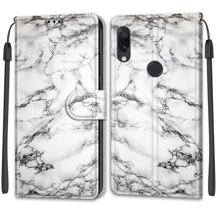 Voltage Coloured Drawing Magnetic Clasp Horizontal Flip PU Leather Case with Holder & Card Slots, For Xiaomi Redmi Note 7