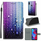 For Xiaomi Redmi Note 7 / C05 Purple Blue Water Drops