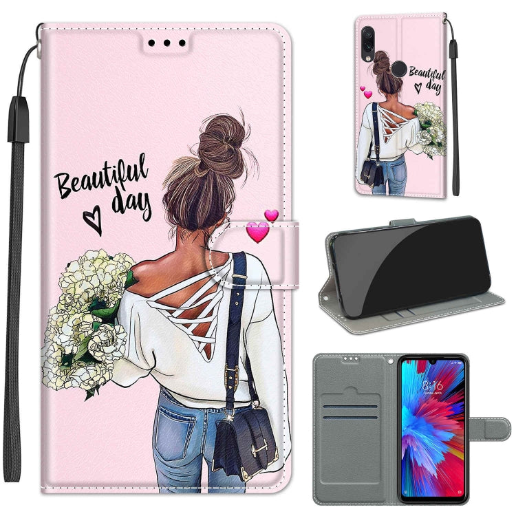 Voltage Coloured Drawing Magnetic Clasp Horizontal Flip PU Leather Case with Holder & Card Slots