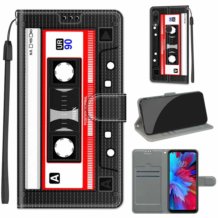 Voltage Coloured Drawing Magnetic Clasp Horizontal Flip PU Leather Case with Holder & Card Slots