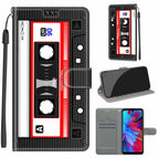For Xiaomi Redmi Note 7 / C10 Black Red Tape