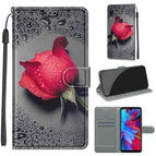 For Xiaomi Redmi Note 7 / C14 Black Water Drop Rose