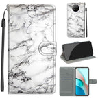 For Xiaomi Redmi Note 9 5G/ 9T / C01 White Marble