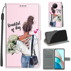 For Xiaomi Redmi Note 9 5G/ 9T / C09 Hug Flower