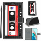 For Xiaomi Redmi Note 9 5G/ 9T / C10 Black Red Tape