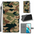 For Xiaomi Redmi Note 9 5G/ 9T / C12 Green Yellow Camouflage