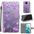 For Xiaomi Redmi Note 9 5G/ 9T / C16 Water Drop Six Petal Flower
