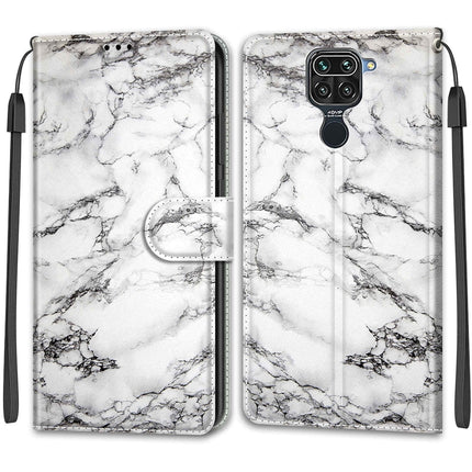 Voltage Coloured Drawing Magnetic Clasp Horizontal Flip PU Leather Case with Holder & Card Slots, For Xiaomi Redmi Note 9/Redmi 10X 4G